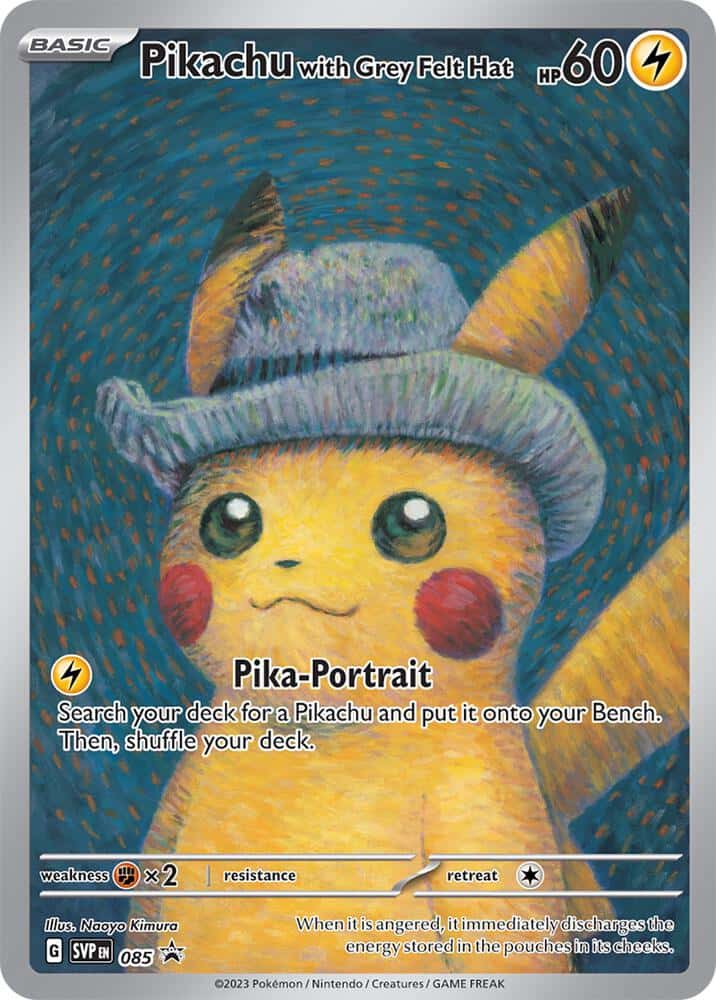 Pikachu with Grey Felt Hat, SVP Black Star Promos
